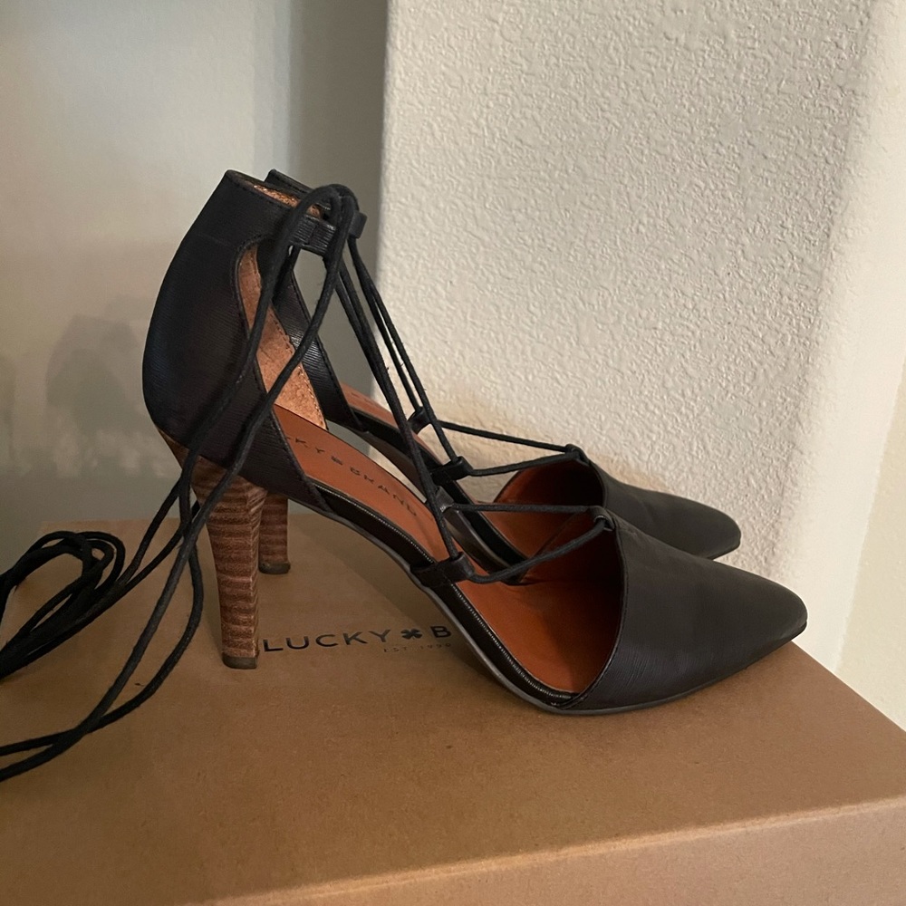 Lucky  ankle wrap sandals